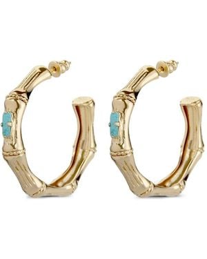 Gas Bijoux Orecchini Con Effetto Bambù - Metallizzato