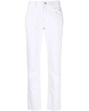 Isabel Marant Vikira Straight-Leg Jeans - White