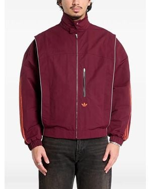 adidas Venice Wind Three-Stripe Jacket - Red