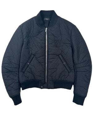 Amiri Ma Logo Crinkle-Effect Jacket - Blue