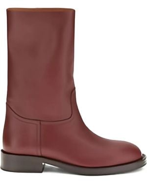 Loro Piana ミッドカーフ レザーブーツ - ブラウン