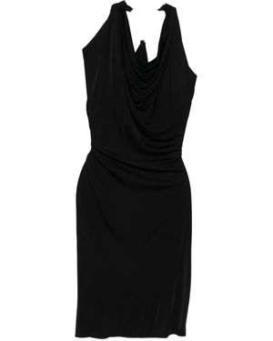 Rick Owens Draped Halterneck Dress - Black