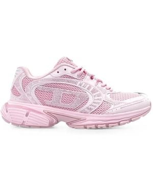 DIESEL S-Pro-V-Dense Low Mesh-Panelled Trainers - Pink