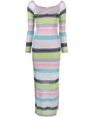Suboo Zephyr Striped Maxi Dress - Green