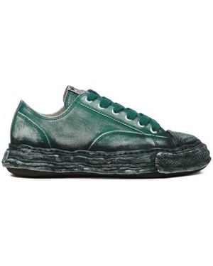 Maison Mihara Yasuhiro Faded-Effect Sneakers - Green