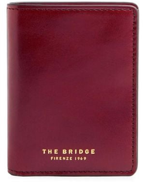 The Bridge Logo-Print Leather Passport Holder - Purple
