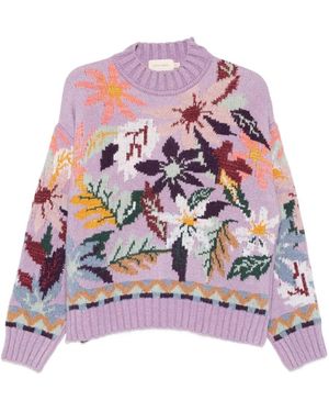 Cecilia Prado Jersey Damares con motivo - Blanco