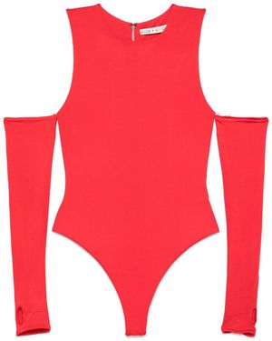 Alice + Olivia Olea Bodysuit - Red