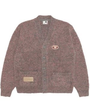Aape By A Bathing Ape Moonface Button-Down Cardigan - Brown