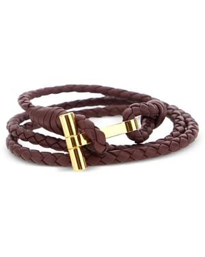 Tom Ford Pulsera trenzada - Blanco