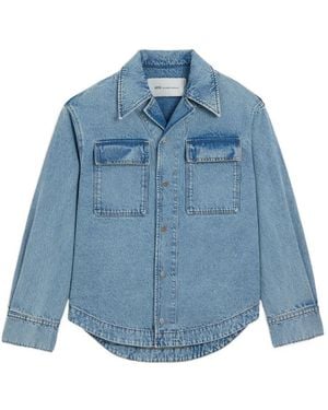 Ami Paris Jeanshemd Mit Taschendetail - Blau