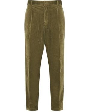 BOSS Pleat-Detail Trousers - Green