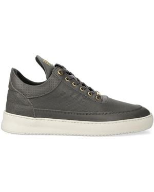 Filling Pieces Logo-Embroidered Trainers - Grey