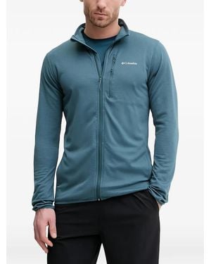 Columbia Zip Textured Sweatshirt - Blue