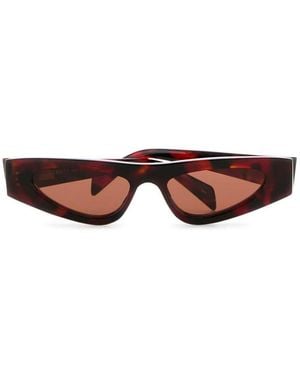 Gucci Leopard-Print Cat-Eye Sunglasses - Brown