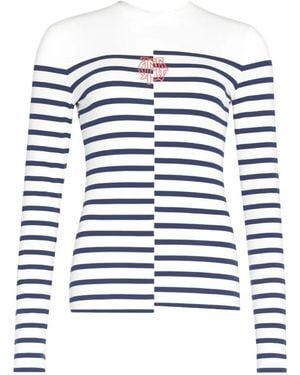 Jean Paul Gaultier Top A Righe - Bianco