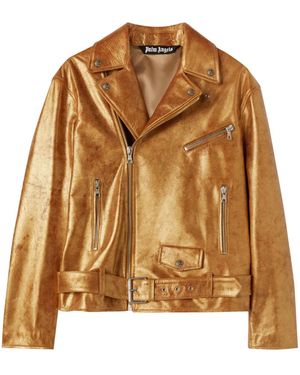Palm Angels Pa City Laminated Biker - Brown