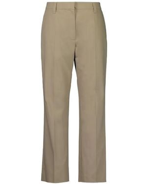 Brunello Cucinelli Pantalon Cigarette À Fermeture Dissimulée - Natural