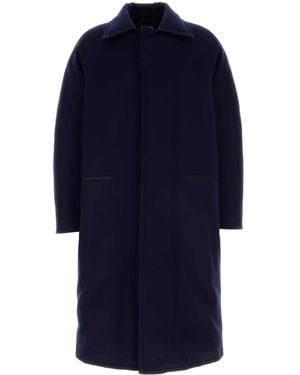 ZEGNA Klassischer Wollmantel - Blau