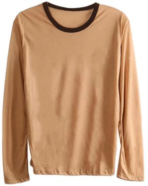 Baserange Chemise À Bords Contrastants - Brown