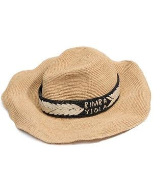 Bimba Y Lola Logo-Embroidered Hat - Natural