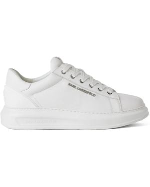 KARL LAGERFELD Ikon Nft Kapri Leather Trainers - White