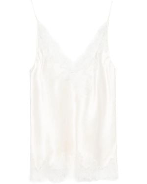 Carine Gilson Silk Camisole - White