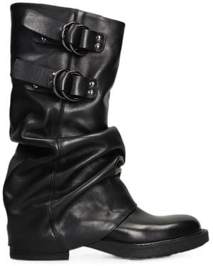 METISSE Buckle-Fastening Boots - Black