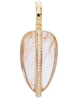 BY PARIAH 14K Quartz And Diamond Pendant - White