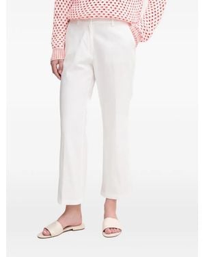 Sisley Press-Crease Trousers - White