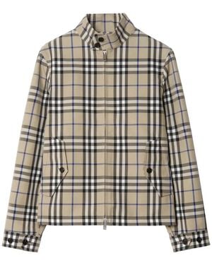 Burberry Check Harrington Jack - Grijs