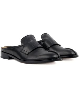MM6 by Maison Martin Margiela Mules En Cuir - Noir