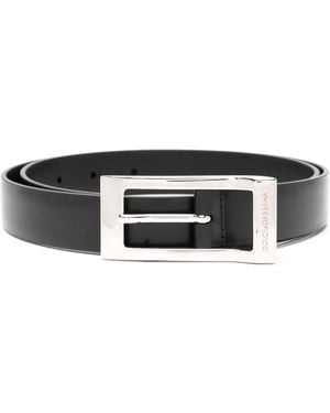 Dolce & Gabbana Ceinture En Cuir À Effet Brossé - Noir