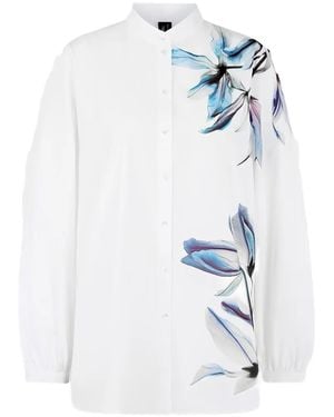 Marc Cain Floral Print Blouse - White