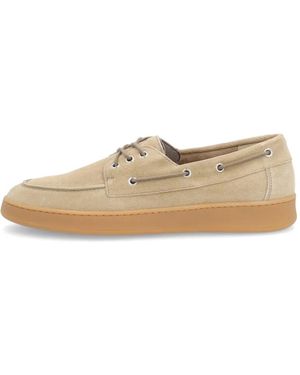 Frau Suede Boat Shoes - White