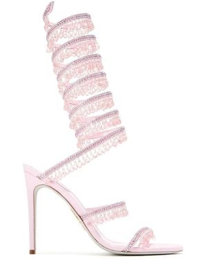 Rene Caovilla 105Mm Super Chandelier Sandals - Pink