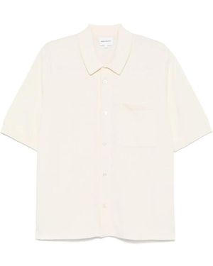 Norse Projects Camiseta de algodón y lino - Blanco