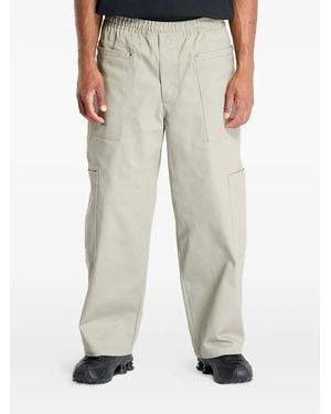 Nike Utility-Pockets Wide-Leg Trousers - Natural