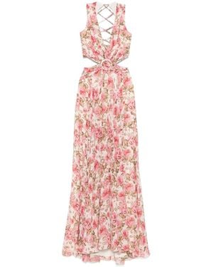 Nissa Floral-Print Dress - Pink