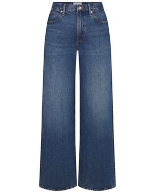 FRAME Stroll Wide-Leg Jeans - Blue