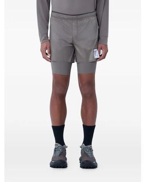 Satisfy Techsilk 8" Track Shorts - Grey