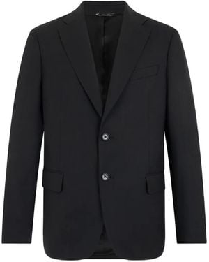 Brooks Brothers Single-Breasted Twill Blazer - Black