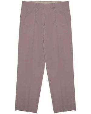 Costumein Pleated Pressed-Crease Trousers - Purple