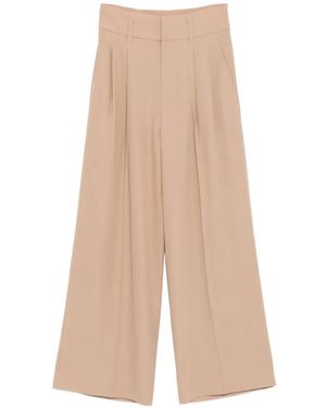 James Perse Pleated Trousers - Natural
