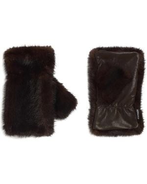 Apparis Fingerlose Harper Handschuhe Aus Faux Fur - Schwarz