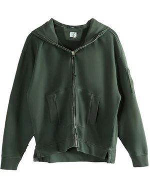 C.P. Company Lens-detail hoodie - Verde