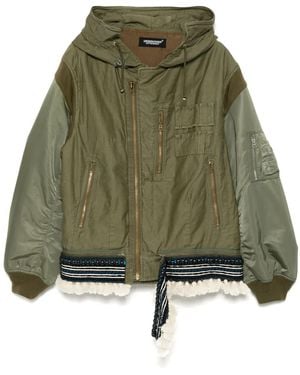 Undercover Bead Embellishment Jacket - Green
