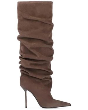 Le Silla Bella Ruched-Detail Boots - Brown