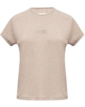 MM6 by Maison Margiela Numbers-Print T-Shirt - White