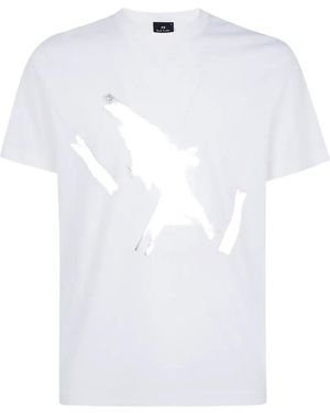 Paul Smith Clothespin-Print T-Shirt - White
